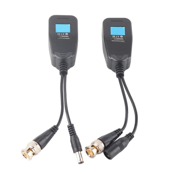 1 par passiv CCTV Coax BNC video power balun transceiver til RJ45-kontakt