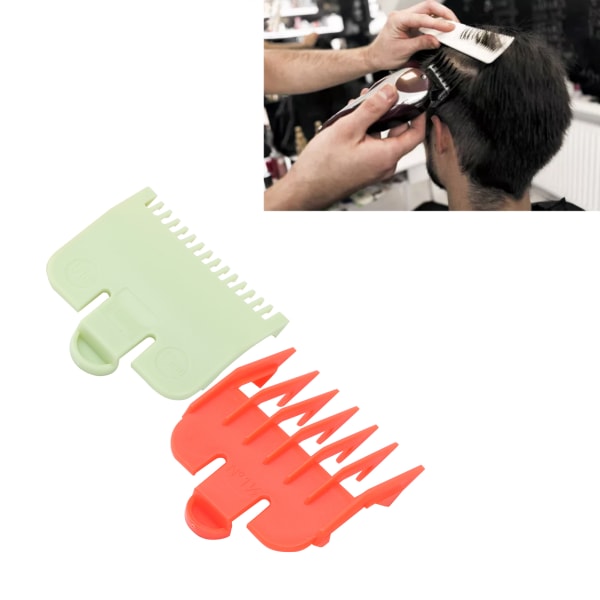 Profesjonell hårklipperguide kammer erstatning for hårbeskyttere kammer hårtrimmer tilbehør Rød/grønn
