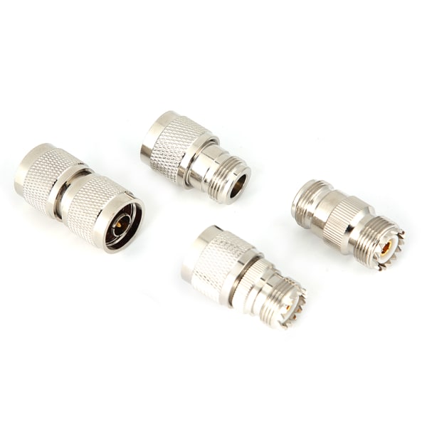 4 stk M til N RF messing 50 ohm koaksial koncentrisk adapter konnektorsæt