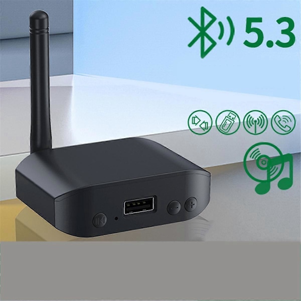 Bluetooth 5.3 Audio Adapteri 2-in-1 Lähetin Vastaanotin Ei Akkua