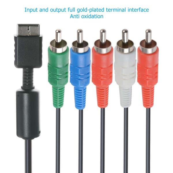 AV-komponentkabel Universal signalinterferensresistent AV-kabel til PS2 til PS3-tilbehør