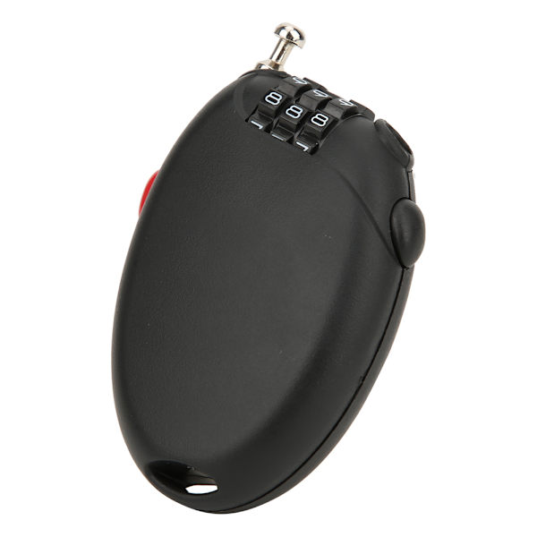 L-01 Black Mini Multi 3-numeroinen salasana teräskaapelilukko Pyörän varkaudenesto vaijerilukko