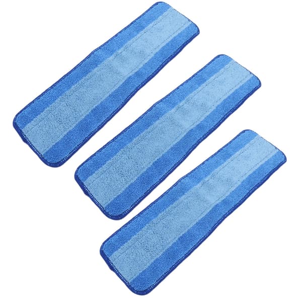 3 STK Våd Tør Dobbelt Anvendelse Moppeklude Refills Genanvendelig Mikrofiber Moppepude til Bona Moppe Gulvrengøring