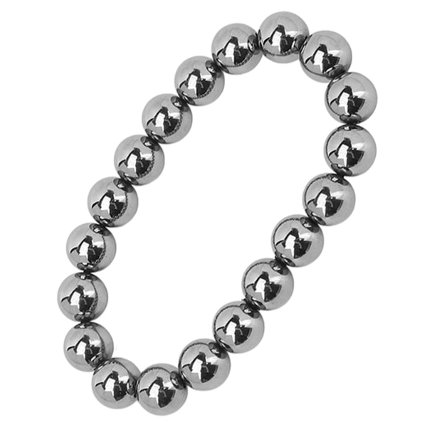 10 mm rundt Terahertz Perler Armbånd Energistein Elastisk Fleksibel Stilig Stretch Armbånd for Menn Kvinner