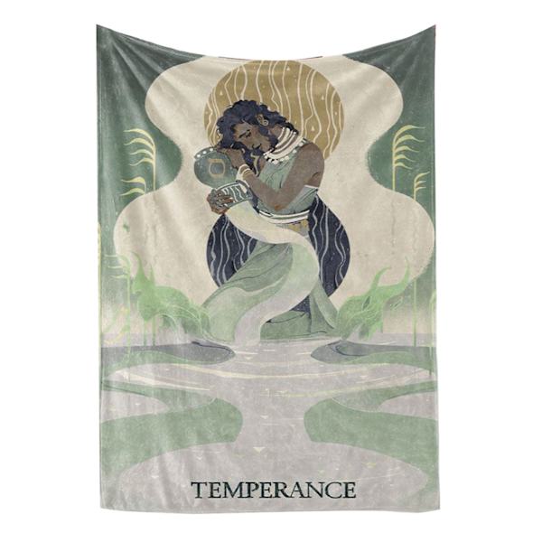 Mykt og hudvennlig teppe, maskinvaskbart teppe med klart trykk i polyester for hjemmekontor, reiser 140x200cm / 55.1x78.7in