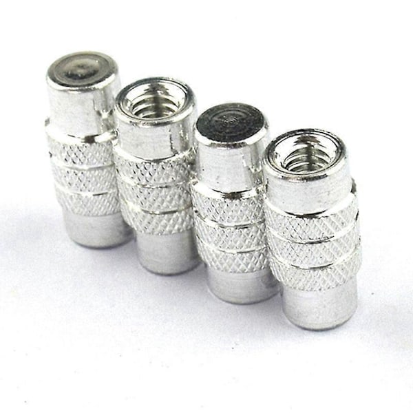 10 st Premium Ventilkapslar, Däckventilskaftkapsel i aluminiumlegering, Räfflat dammskydd för däckventiler, Universella dammskydd för ventiler (5 färger)