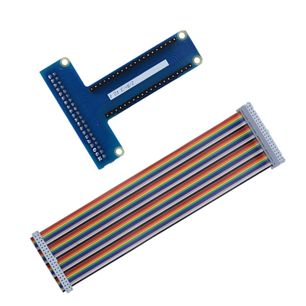 T-typ GPIO-förlängningskort 40-stifts bandkabel för Raspberry Pi 1B+/ 2B/ 3B
