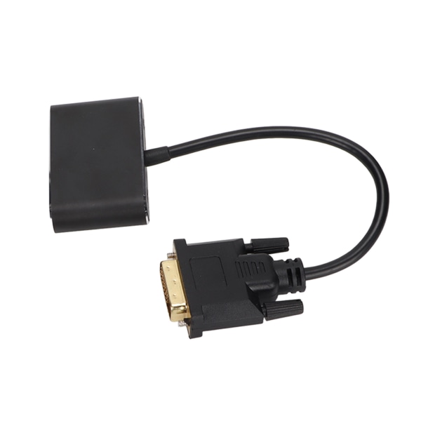 2 i 1 Splitter DVI till VGA High Definition Multimedia Interface Adapter Högupplöst stabil datortillbehör