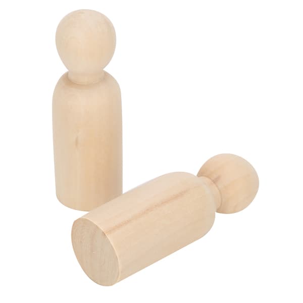 10 stk. 75 mm Mandlige DIY Malende Dukker Træ Børn Maleri Figur Legetøj Håndværk