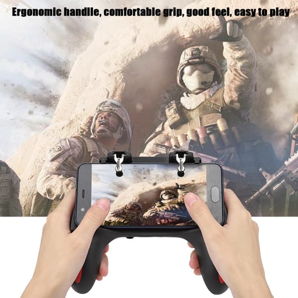 Mobiltelefon Spelkontroll med Dubbla Kylfläktar Värmeavledning Gamepad Power Handle