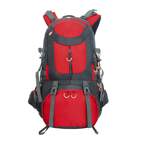 50L Outdoor Sports Backpack High Capacity Mountain Climbing Backpack for Camping Hiking Travel Red