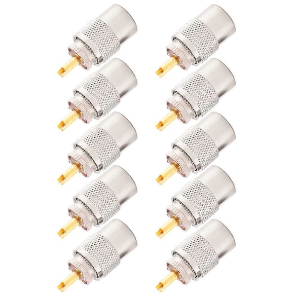 10 KPL RF-liitin UHF-urosliitin RG8 RG58 -kaapelin korvakeliitin antenni