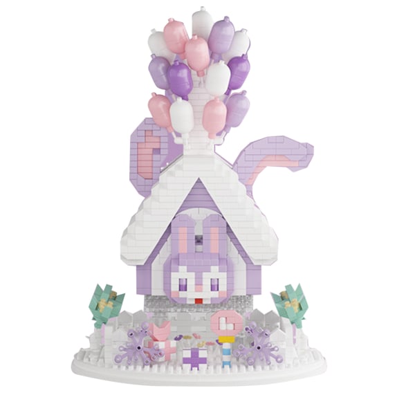 Mikrobryggesett 3D Mini Blokker Ballong Hus Montering Leker DIY Puslespill Blokksett for Barn 3999 Brikker Type 2