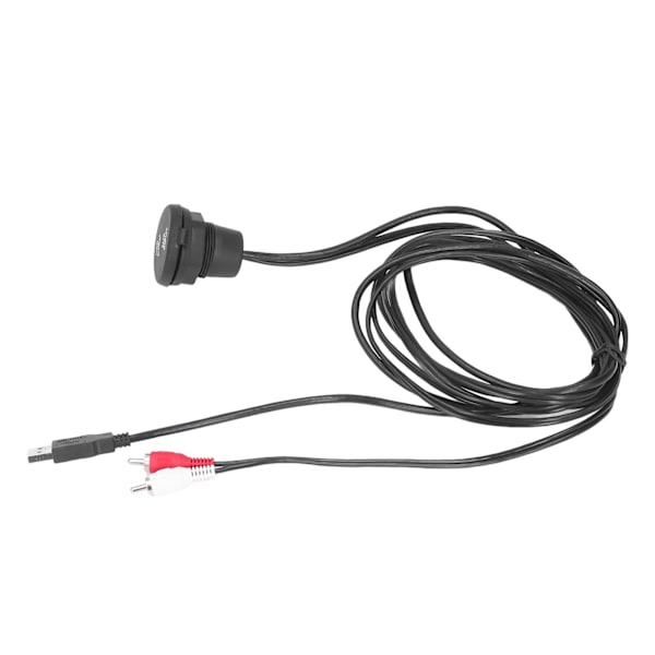 6 fot innfelt kabelsett USB3.0 hann til hunn 2 RCA til 3,5 mm hunn for motorsykler biler dashbord