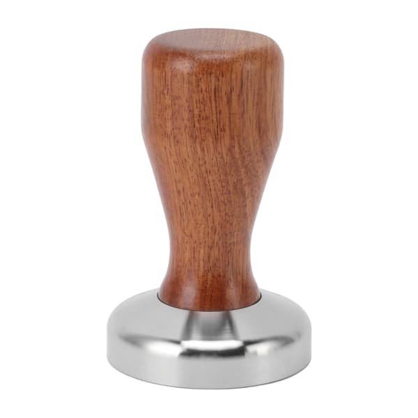 Kaffetamper Multifunksjonell 304 Rustfritt Stål Flat Base Kaffepulver Bønne Press Hammer for Kaffelaging 58mm/2.28in