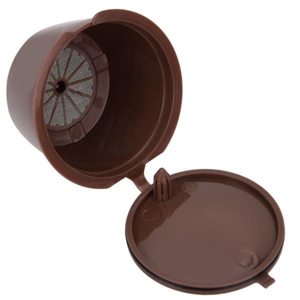 Återanvändbara påfyllningsbara pod set med skedborste (2 kaffekapslar)