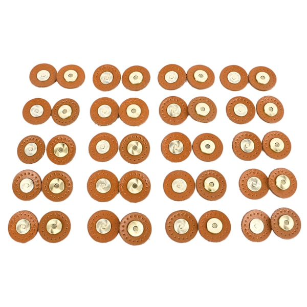 20 set läder magnetiska tryckknappar flersidiga magnetiska väska fästelement spänne för sömnad DIY hantverk plånböcker väskor kläder Claybank