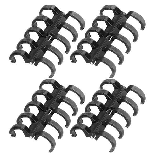 Bindende ringe holder 60 ark papir 11mm bindende tykkelse fri skrivning nem brug kontorartikler gennemsigtig sort