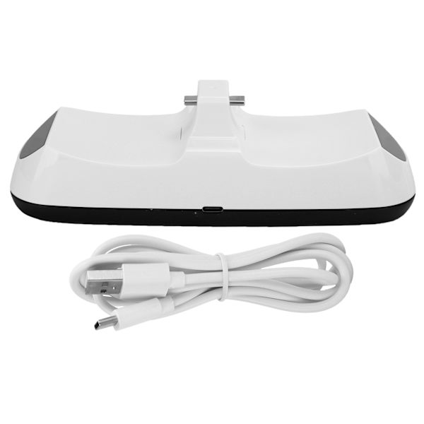 ABS Typ-C Dubbel Slot Laddare Dock Controller Stativ för Sony PS5 Controller Gamepad Vit