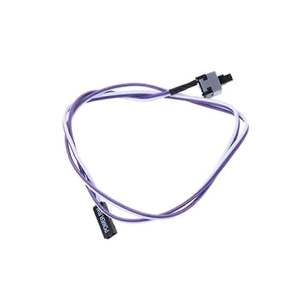 Computer Host Switch Line Reset Kabel Tænd/Sluk Trykknap 2 Pin Med 1 Pakke