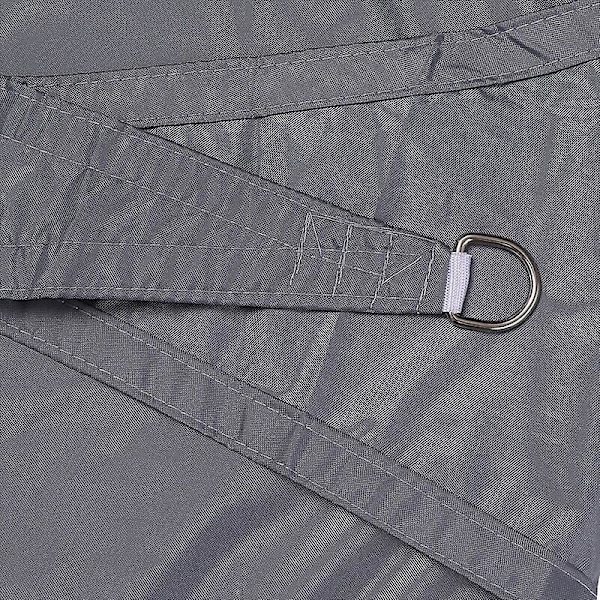 Udendørs Haveparasol, Have Swimmingpool Vandtæt Skyggesejl Trekant Solsejl Parasol (grå 3x3x3M),