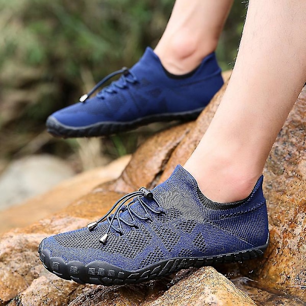 Barefoot Trail Running Strandsko til Mænd Blå