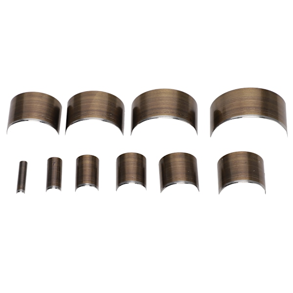 Läder V-formad stans DIY-verktyg Svanskapad stans Rund bältesperforerad tillbehörsuppsättning 10 x A28 Halvcirkel
