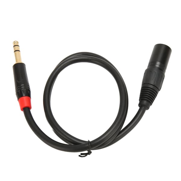 1/4 tomme til XLR han-kabel 0,75 m længde 6,35 mm stik til XLR han-lydkabel til mikrofonmixer