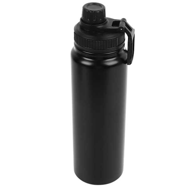 Sport Isoleret Flaske Sort Rustfrit Stål Dobbelt Væg Vaccum 800ml Isoleret Sports Vandkop til Rejser Daglig Træning