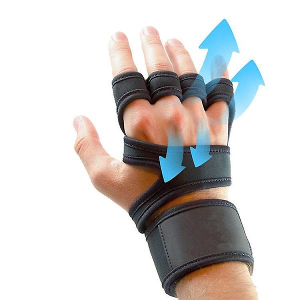 Open Hand Design Halkskyddsgymhandskar - Andningsbar handflata med handledsstöd