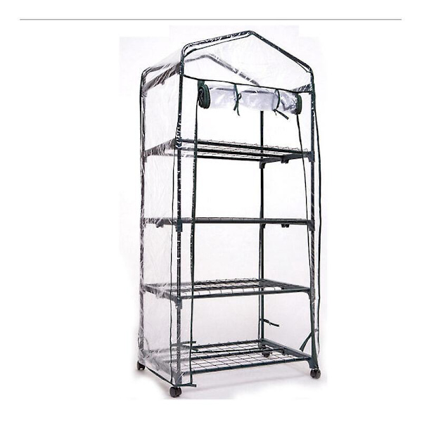 Hållbar växthusöverdrag med 4 nivåer - 160x69x49cm, skyddar växter från insekter