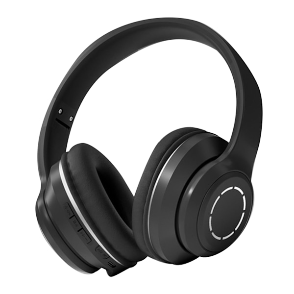 Trådlöst spelheadset Gradient BT5.2-anslutning Mjuka öronkuddar Färgglada lampor Spelheadset för stationär bärbar dator Svart