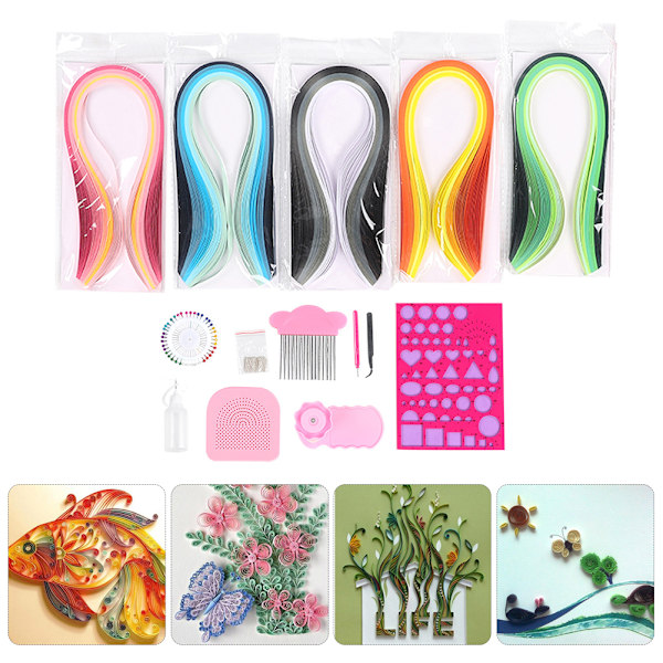 15 st / set Quilling verktyg set mallbräda penna kit set för papper Quilling hantverk