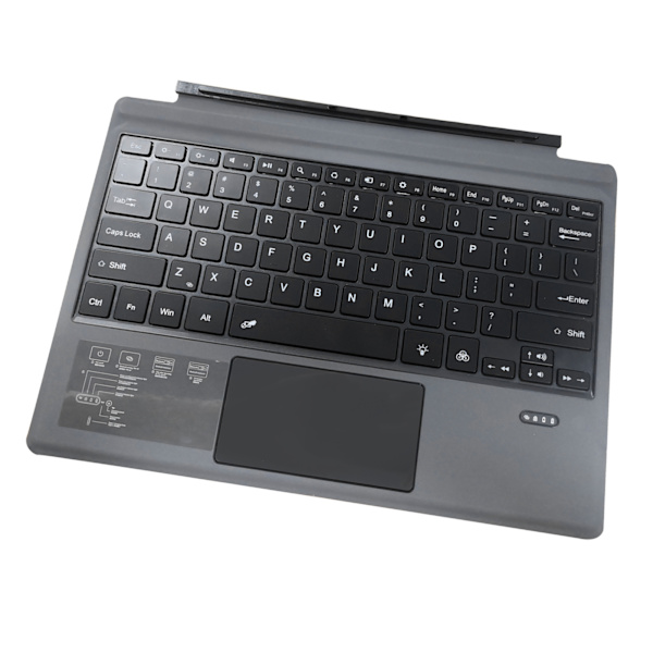 Trådløst Bluetooth-tastatur for Surface Pro 7 7+ Pro6 Pro5 Pro4 Pro3 med Touchpad oppladbart batteri Ultratynt tastatur