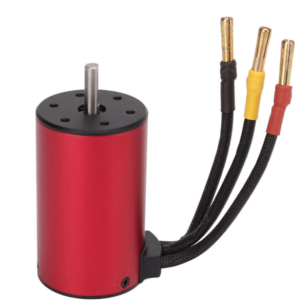 S3660 Harjaton moottori Alumiiniseos 4 napa roottori Suuri vääntö Vedenpitävä 3800KV Harjaton moottori 1/8 1/10 RC autoon