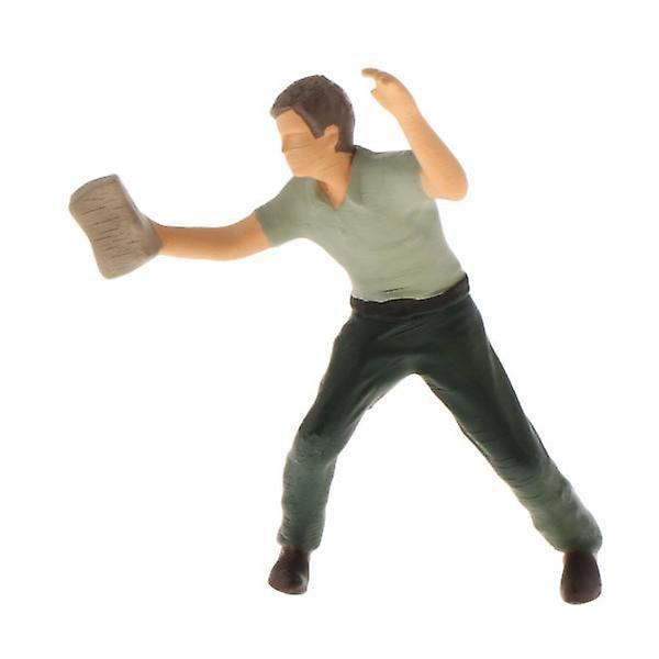 6 x 1/64 Miniatyrfigurer Gatubildsmodeller Biltvättare