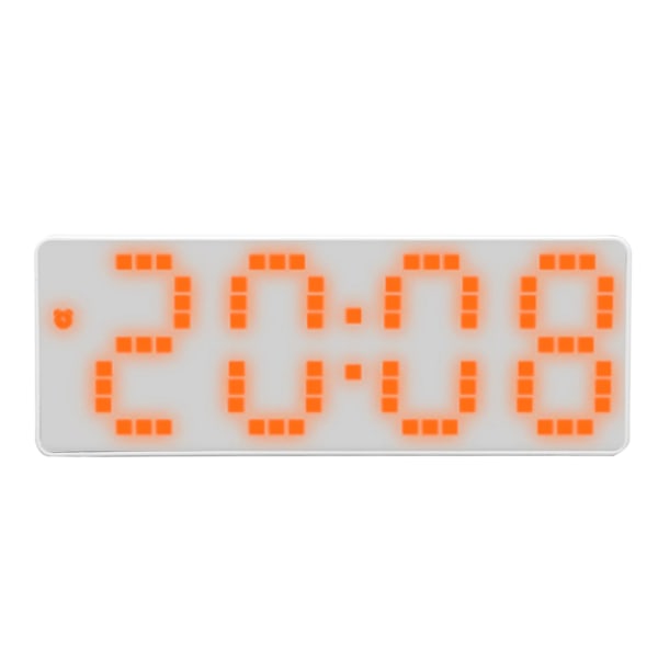 Digital väckarklocka 3 nivåer Ljusstyrka Orange Antal Desktop LED elektronisk klocka med Temp Display för kontor i sovrummet