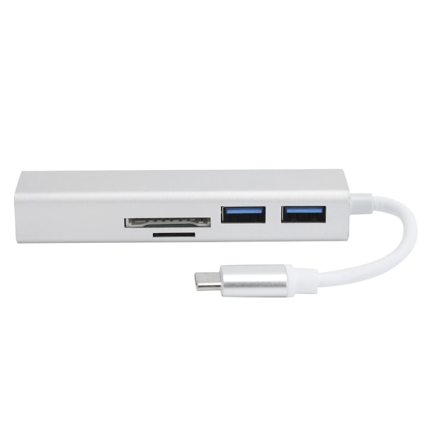 5-i-1-hub USB3.0-port Gigabit-adapter RJ45 utvidelsesgrensesnitt docking datamaskin rekvisita