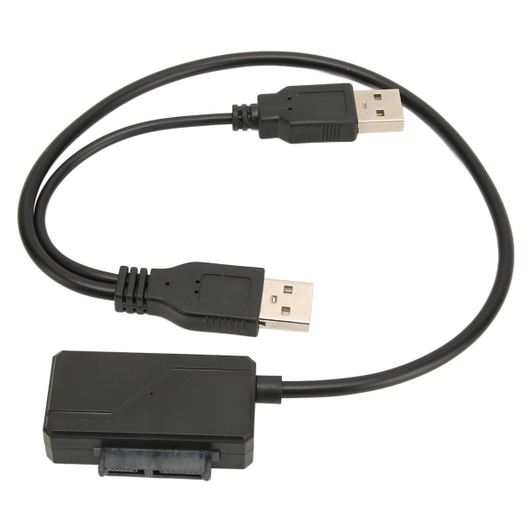 USB2.0 optisk drevkabel Ekstern USB til SATA 6 og 7 strømforsyning Bærbar Plug and Play 480 Mbps drevadapter