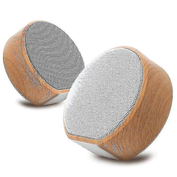 Träkorn Trådlös Bluetooth Högtalare Portabel Mini Subwoofer Stereo Högtalare Zekai grå