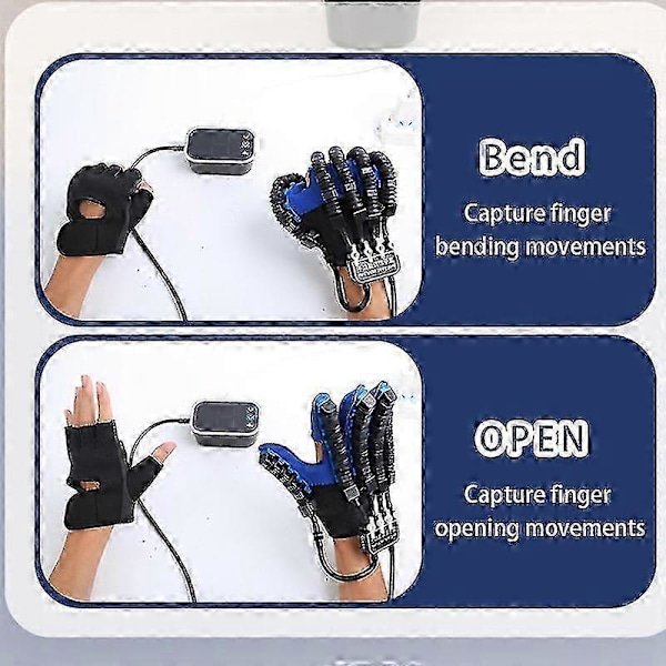 Handrehabiliteringsrobot Handskar Intelligent Massagehandskar Stroke Hemiplegi Handfunktion Rehabiliteringsträningshandske -JRCN Höger M