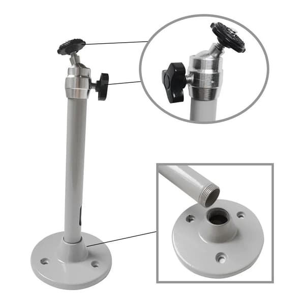 Projektorfäste för tak 18 mm universellt justerbart projektorfäste för mikroprojektor silver