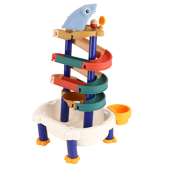 Børns sporblok skrivebordslegetøj DIY samling baby børn bad bruser bygning spor legetøjssæt sporblok skrivebordslegetøj