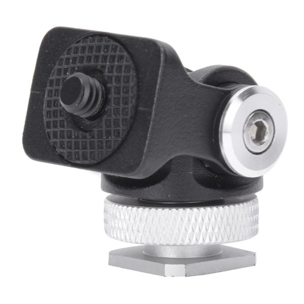 Hot Shoe-brakett med 1/4" skrue og feste for miniskjerm, blits og mikrofon