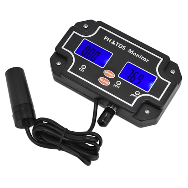 PH TDS-monitor LCD digital multifunktionell vattenkvalitetsanalys testare EU-kontakt 230V PH‑2683
