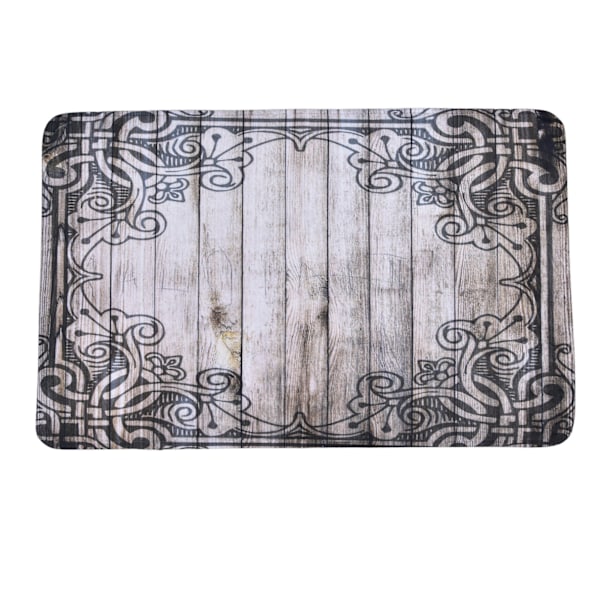 Husholdningsbaderomsgulvteppe Antiskli Flanellmatte for Kjøkken Stue Soverom Bad 49x80cm Type D