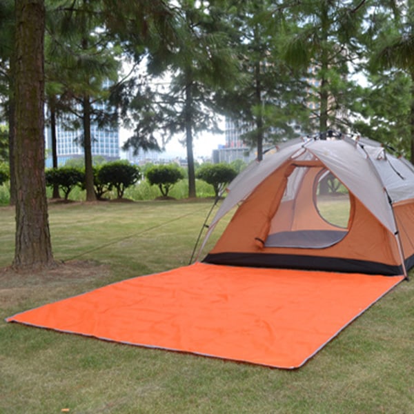 Udendørs Picnic Tæppe Fortykke Oxford Klud Vandtæt Multifunktion Udendørs Gulv Tæppe til Udendørs Camping Picnic Telt Orange 150x210cm / 59.1x82.7in