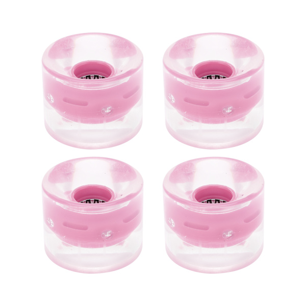 78A 60x45mm Høyelastisk Skateboard Flash Hjul PU Fylling for Longboard Cruiser Board (Rosa)