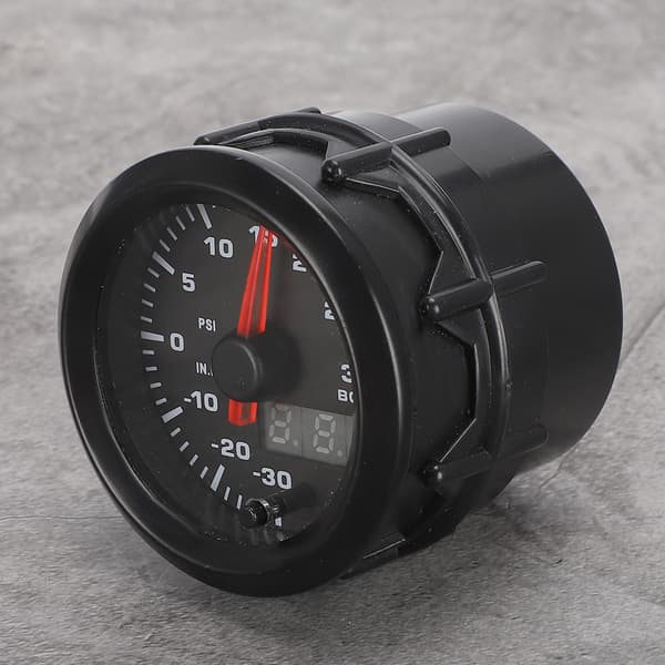 52 mm / 2 tommer 7 farger LED Turbo Boost Meter Bilmodifikasjonsinstrument sett