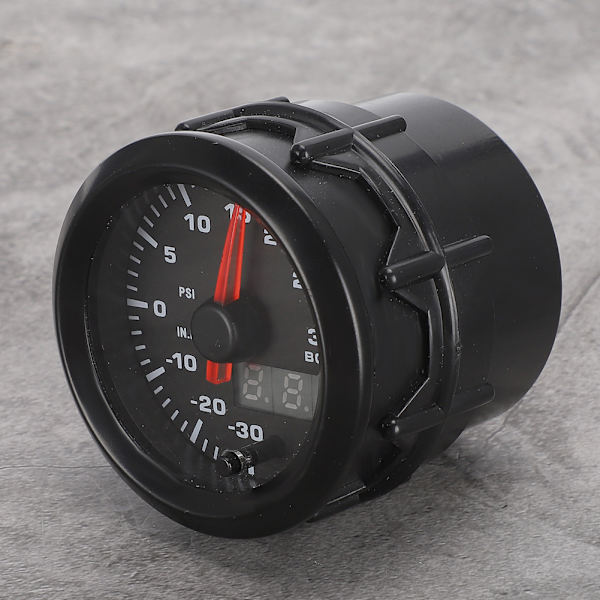 52mm / 2in 7 farver LED Turbo Boost Meter Bilmodifikation Instrument Sæt